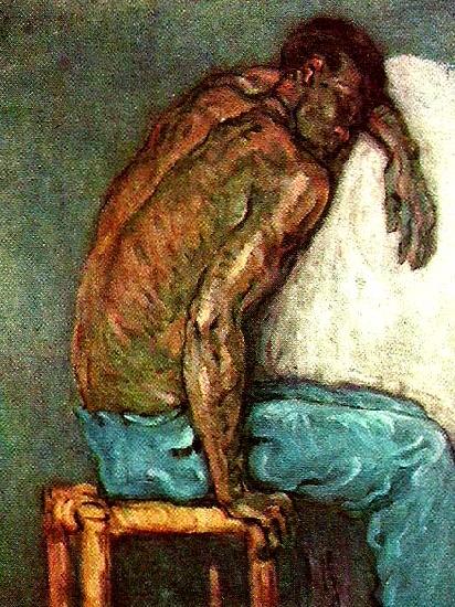Paul Cezanne negern scipio Spain oil painting art
